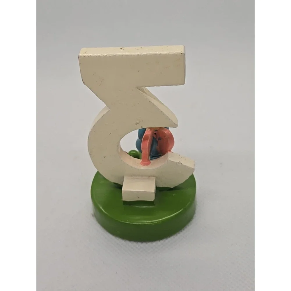 Vintage SEVI Three 3 Birthday Cake Topper 3
